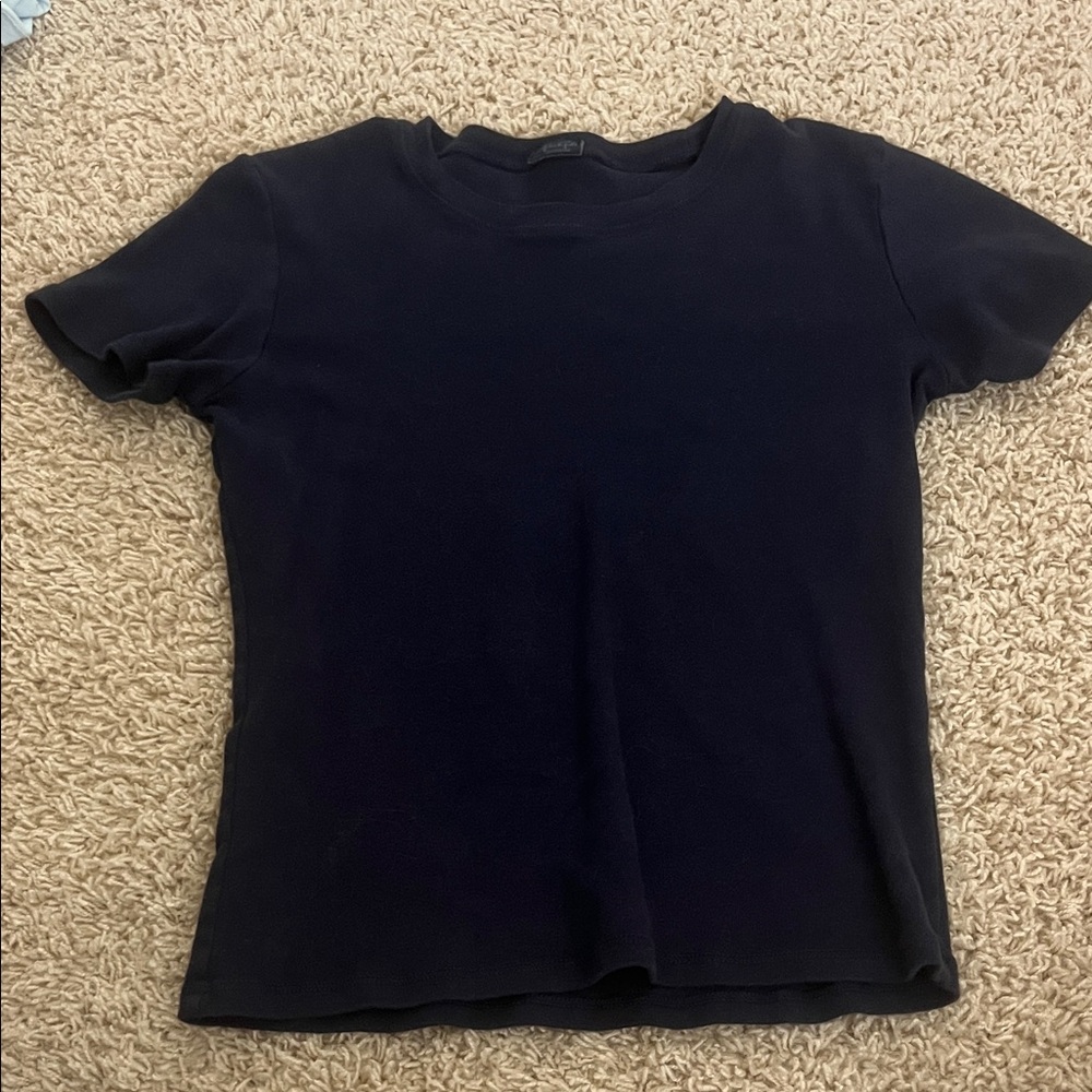 Brandy Melville Navy Blue Tee